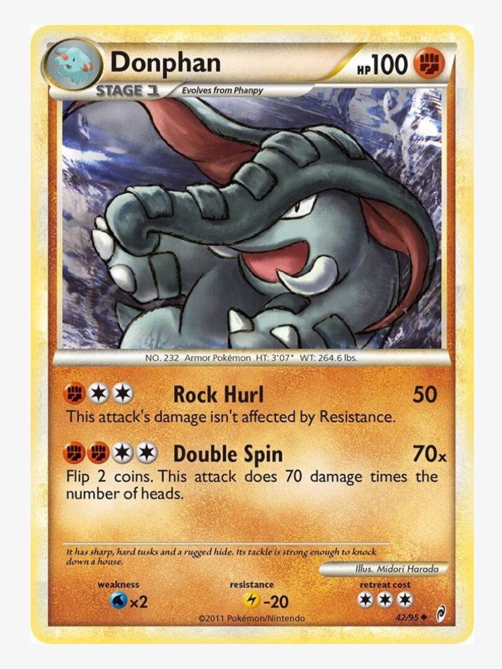 Donphan Call of Legends Pokemon Trading Card